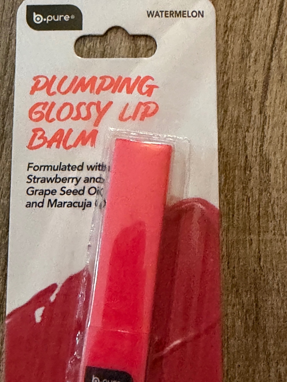 b.pure Watermelon Plumping Glossy Lip Balm